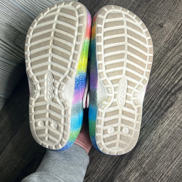 CROCS Classic Lined Spray Dye Clog J1 - Picture 4 of 5